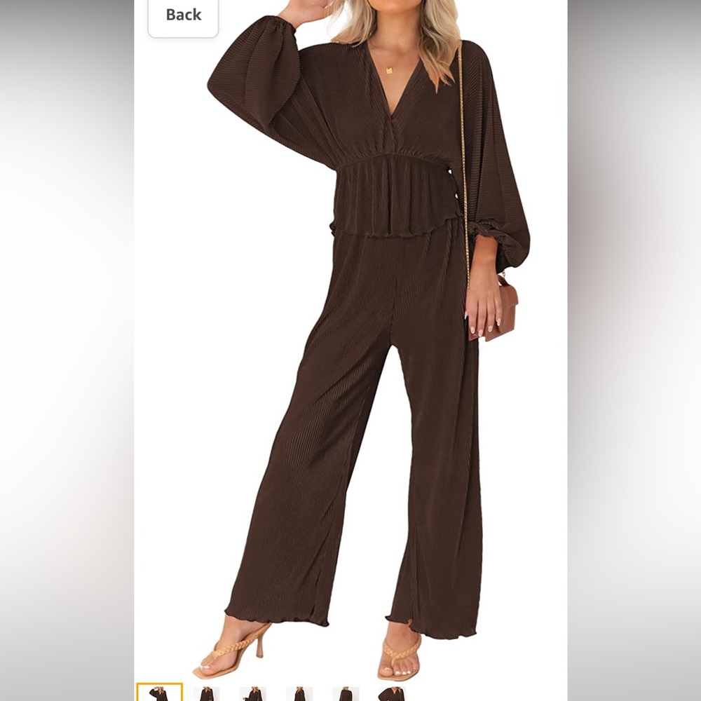 Amazon Brown Matching Set Blouse and Pants